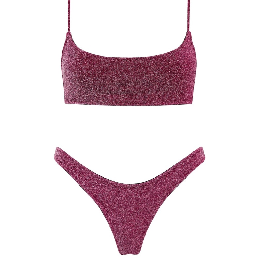 Triangl Mica Grape Sparkle Bikini set
